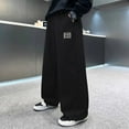 thumbnail image 2 of KAOOCXU Boy Girl New Trousers Printing Medium And Large Age Child Casual Sweatpants Wide Leg Pants For Running Workout Activewear, 2 of 7