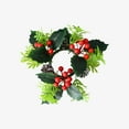 thumbnail image 2 of SHIMELE Red Fruit Wreath Candle Holders, Aromatherapy Candlesticks, Christmas Table Decor, Holiday Centerpiece, Festive Home Decoration, Durable Plastic, Multicolor Design, 2 of 6