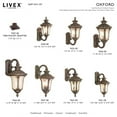 thumbnail image 6 of Livex Lighting Oxford Outdoor Wall Lantern in Imperial Bronze, 6 of 8
