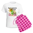 thumbnail image 5 of CafePress - Honeymoon Bermuda Women's Light Pajamas - Women's Short Sleeve Print T-Shirt and Pants Light Cotton Pajama Set, 5 of 7