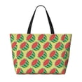 thumbnail image 2 of Pofeuu Summer Watermelon Print Beach Bag,Waterproof Sandproof Beach Tote Bag, Large Capacity Foldable Beach Bags for Women, 2 of 7
