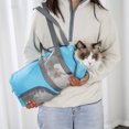thumbnail image 2 of Mascota Perro Gato Sling Carrier Manos libres Cachorro Viajes al aire libre, 2 of 8