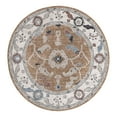thumbnail image 2 of Unique Loom Eco Traditional Collection Area Rug - Animate (7' Round Almond Beige/Black), 2 of 6