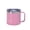 Pink, variant on JHyouerji 12oz Coffee Mug,White Double Wall Vacuum Insulated Stainless Steel Camping Coffee Mug with Handle Spill Proof Sliding Lid Outdoor Travel Thermal Cup