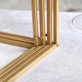 thumbnail image 5 of BalsaCircle 4 Gold Matte Metal Geometric Rectangular Stands Flower Vase Holders Party Wedding, 5 of 8