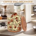 thumbnail image 5 of AEVXKHI Coffee Pod Organizer with Wood Base, Large Capacity Coffee K Cup Holder, Gold Coffee Pod Holder, Espresso Pod Storage Holder, Coffee Bar Basket for Counter, 5 of 11