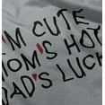 thumbnail image 5 of Funny Im Cute Moms Hot Dads Lucky Toddler Boy Girl T Shirt Infant Toddler Brisco Brands 3T, 5 of 6