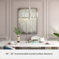 thumbnail image 5 of Hunter - Gatz 5-light Brushed Nickel, Large Chandelier, Dimmable, Candle Shaped, for Bedrooms, Dining, Living Rooms - 19784, 5 of 7