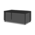 thumbnail image 2 of Rectangular/Oval Outdoor Table Cover 12 Oz Waterproof - Rectangle Table Cover with 100% Weather Resistant - with Air Pocket and Drawstring for Snug Fit (128" W x 50" D x 24" H, Black), 2 of 7