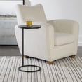thumbnail image 4 of Uttermost Brunei Contemporary Metal and Aluminum Accent Table in Black/Silver, 4 of 5