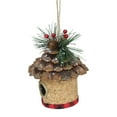 thumbnail image 2 of Northlight 5" Red and Black Plaid Bird House Hanging Christmas Ornament, 2 of 3