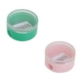 thumbnail image 2 of FAMTKT Round Mini Pencil Sharpener Color Transparent Hole Pencil Sharpener Portable Handheld Stationery Sharpener, 2 of 6