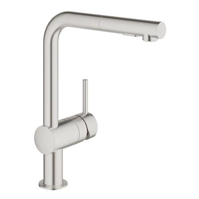 Grohe 30300dc0 Minta Pullout Spray Single Hole Kitchen Faucet 44