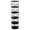 Black, variant on Noble House 62" Storage Rotating Bookshelf Tower, Narrow 5-Tier Tall Spinning Vertical Bookcase Organizer, White