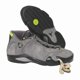 thumbnail image 1 of Ni - ke Vintage Air Jordan 14 Retro SZ 16 Shoe Graphite Chartreuse Blk 311832-031 2005, 1 of 5