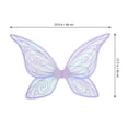 thumbnail image 5 of KAKOWELY Adorno de ala de hada con alas de mariposa, ala de hada con luz, accesorio para disfraz, accesorio para fotos, 5 of 5
