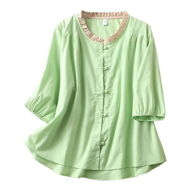 Blusa de verano sin mangas y cuello redondo para mujer, de poliéster, tallas M-XXL, corte holgado, ideal para combinar con vaqueros o leggings.