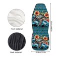 thumbnail image 4 of Funda de asiento de coche TOADDMOS Hawaii Hibiscus Turtle para asientos delanteros, 4 of 6