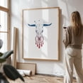 thumbnail image 2 of Beautiful dream - Illustration Skull Boho Abstract Rustic Western Minimalist Bird Oak Framed Wall Art Print 18 x 24 inches, 2 of 15