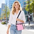 thumbnail image 5 of Lunch Tote | Reusable Insulated Leak Proof Lunch Bag | Adult Lunch Bag for Work Office Picnic Travel, Pink Color Block, 5 of 6