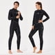 thumbnail image 5 of Traje de buceo de neopreno Traje de baño espesado impermeable 5 mm back cremallera Snorkel Deportes de agua Manténgase cálido para nadar Mujer surf, negro S Advancent OD019356-02, 5 of 7