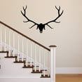 thumbnail image 1 of VWAQ Elk Head Skull Wall Decal Wildlife Decor - V1, 1 of 1