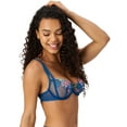 thumbnail image 4 of Adored by Adore Me Women’s Jamilla Unlined Underwire Mesh Embroidery Bra, Sizes up 40DD, 4 of 8