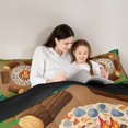 thumbnail image 5 of Feelyou Happy Camping Full Size Comforter Sets for Kids, Rustic Farmhouse Adventure Bedding Comforter Set, Jungle Camper Reversible Bedding Sets, Lightweight Room Decor, 3-Piece, 5 of 8