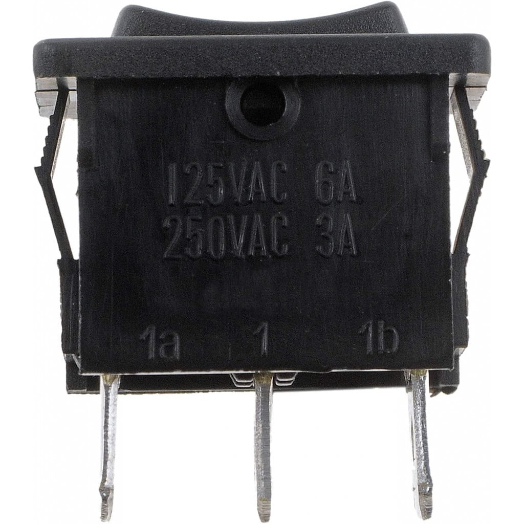 KarParts360 Rocker Switch | Black | Plastic | 10 Amperage | Single Pole | Double Throw