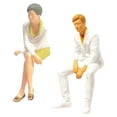 thumbnail image 2 of Figuras a escala 1:64, escena sentada con escritorio y silla para tren, jardín de hadas, diseño de proyectos DIY, Diorama, 2 of 9