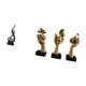 thumbnail image 5 of Estatua Abstracta De Resina Con Forma De Llama Pensante. Escultura De Arte Moderno. Adorno Para Vitrina, Oficina, Estantería, Sala De Estar O Mesa., 5 of 8