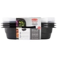 thumbnail image 5 of Rubbermaid TakeAlongs Divided Meal Prep Containers, 556 mL (2.35 Cup), Black, 3 Pack, 5 of 6