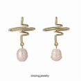 thumbnail image 1 of Earrings, Women's Earrings, Pearl Earrings, Gold Earrings Banmo, 1 of 5