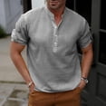 thumbnail image 4 of Mlzmgr Linen Cotton T Shirts for Men Lightweight Short Sleeve Casual Tees Tops Comfy Soft Tshirts, 4 of 9