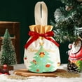 thumbnail image 4 of YOHAVEN 7.48" Christmas Eve Fruit Packaging Bag Drawstring Gift Pouch for Holiday Treats Seasonal Party Favors Xmas Decorations Home Christmas Decor Indoor Gift Wrapping Holiday Celebrations, 4 of 6
