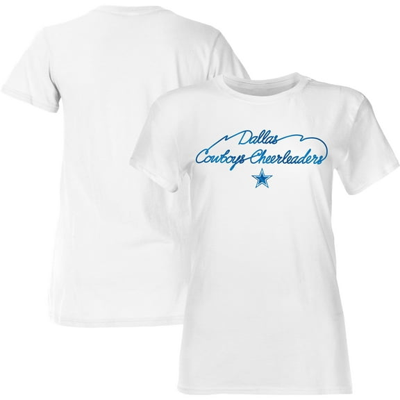 Women's White Dallas Cowboys Thunderstruck Foil T-Shirt