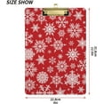 thumbnail image 3 of FMSHPON Christmas Frost Xmas Snowflake Clipboard Hardboard Wood Nursing Clip Board and Pull for Standard A4 Letter 13x9 inches, 3 of 5