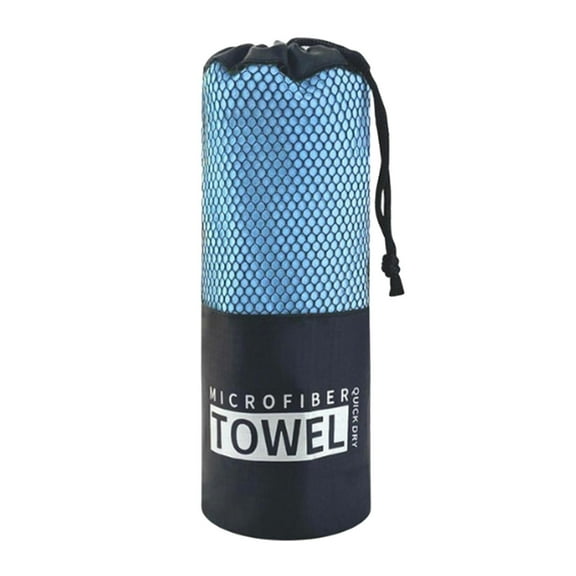 ETHKIA Men and Women Quick Drying Double Sided Velvet Outdoor Sports Towel, Swimming Printed Beach Towel, for Beach, Pool, Travel, Camping, Picnic Blue