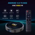 thumbnail image 2 of HK1 RBOX- WIFI6 Android 12.0 Smart TV Box Allwinner H618 Quad-core 4K  H.265 VP9 6K Decording Dual Band WiFi6 BT5.0 Digital Display with Remote Control, 2 of 7