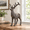 Standing Deer, variant on Heavy Duty Cast Iron Standing Deer Statue Rustic Brown