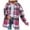 Hot Pink, variant on Luxalzxs Plaid Shacket Jacket Women Fall Clothes Fashion Lattice Lapel Button Casual Long Sleeve Loose Overcoat Coat