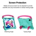 thumbnail image 4 of Kids Case For iPad Pro 11 2022/2021/2020/2018 – Soft TPU Military Grade Shockproof Boxing Design Kickstand Cover with Portable Handle & Shoulder Strap - Mint, 4 of 8