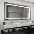 thumbnail image 2 of 72" x 36" LED Bathroom Mirror with Anti-Fog - Touch Control Dimmable Vanity Mirror, 3 Light Colors, Shatterproof for Makeup & Shaving, 2 of 14