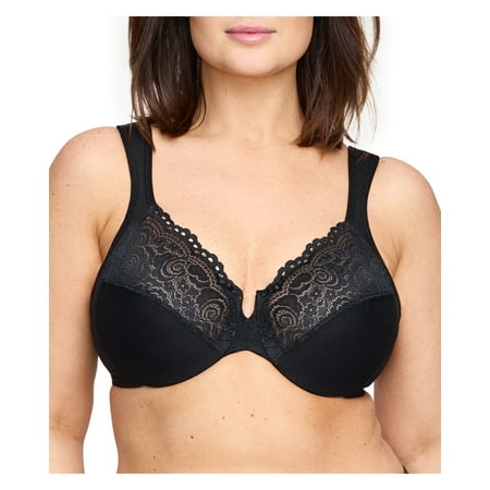 Glamorise Low Cut WonderWire Lace Underwire Bra 1240 (Women s & Women s Plus)