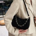 thumbnail image 3 of Bolso bandolera para mujer | Bolso casual | Bolso bandolera Messenger | Tote versátil con correa ajustable | Cuero PU | Se adapta a la billetera del teléfono | 23x16x9cm | Blanco Negro Rosa Azul, 3 of 5