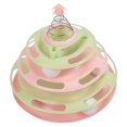 thumbnail image 1 of Interactive Cat Toy Turntable Roller Ball Play Puzzle Kitten Toy With Colorful Balls For Indoor, 1 of 8