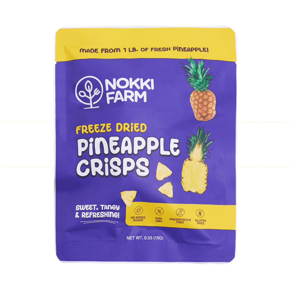 NOKKI FARM Freeze Dried Tropical Fruit Crisps Variety - Healthy & Exotic Tropical Superfood Snack, No Added Sugar or Preservatives, Kid-Approved, Portable for On-The-Go Snacking