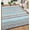 Blue Multi, variant on ZACOO 5'x8' Geometric Stripe Outdoor Rug, Waterproof UV Resistant Patio Mat for Small Deck RV, Black White