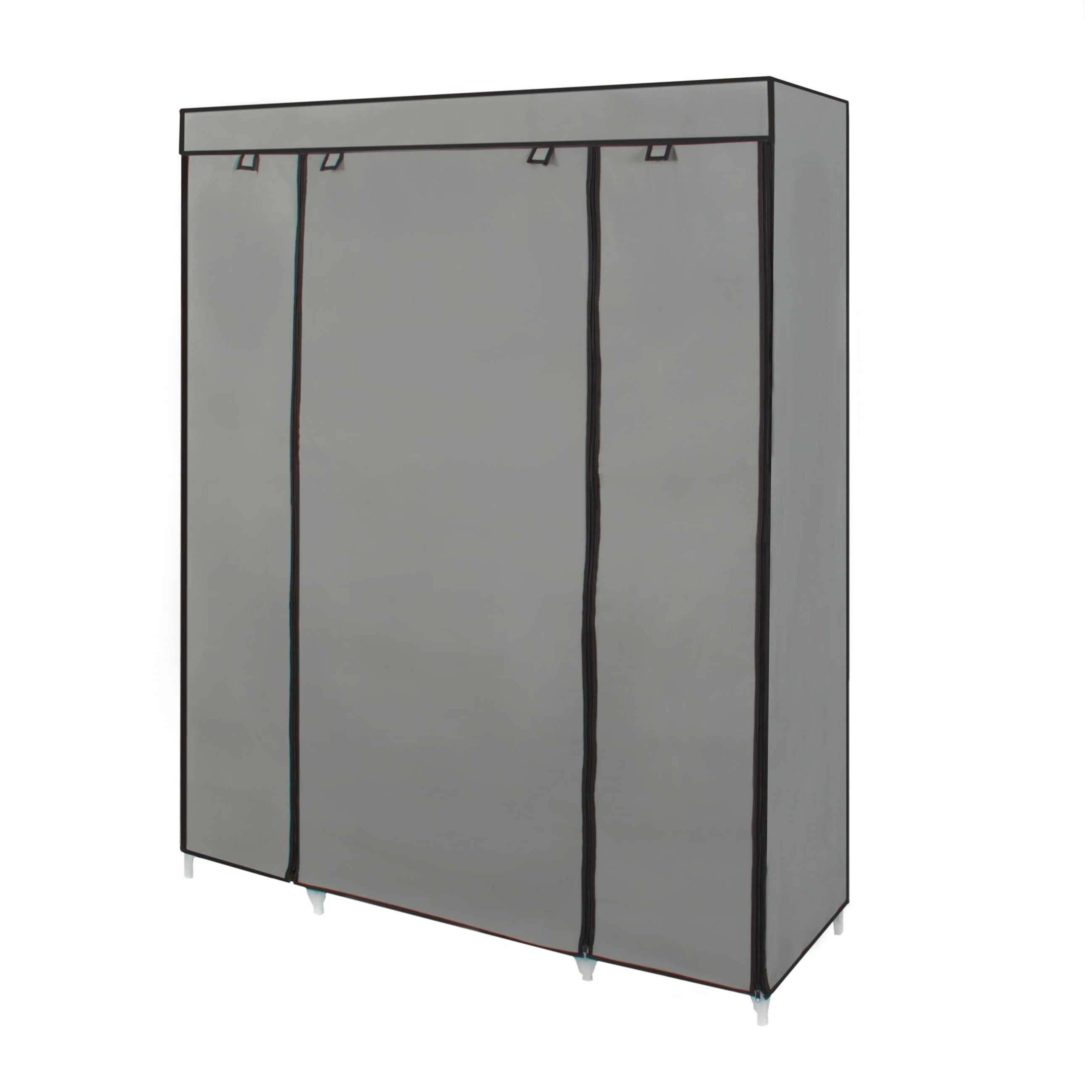 Best Choice S 13 Shelf Portable Fabric Closet Wardrobe Best Choice S 13 Shelf Portable Fabric Closet Wardrobe Storage Organizer W Cover And Hanging Rod Gray Com
