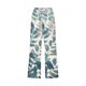 thumbnail image 4 of Pantalones Casuales de Mujer de Impresión Floral Cintura Elástica Suelta, Pantalones de Pierna Ancha Recta con Bolsillos, 4 of 7